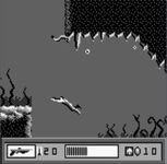 une photo d'Ã©cran de Le Monde Perdu - Jurassic Park (Game Boy) sur Nintendo Game Boy